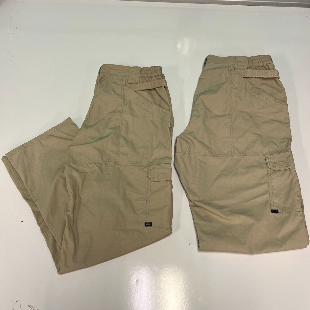 511 Tactical Pants Lot Of 2 Mens 40x32 Beige Cargo Ripstop Utility Military
